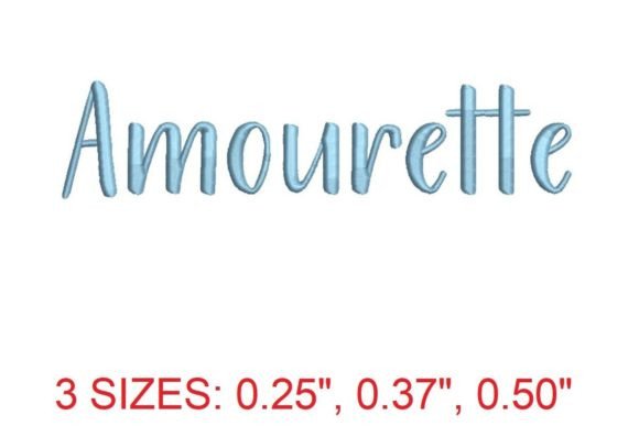 Amourette Embroidery Font: Elegance for Holidays