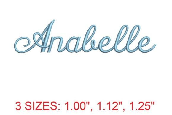 Annabelle Embroidery Font for Boutique Apparel