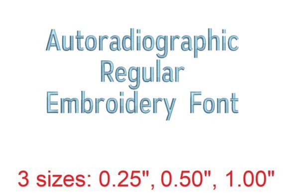 Autoradiographic Embroidery Font: A Stylish Addition