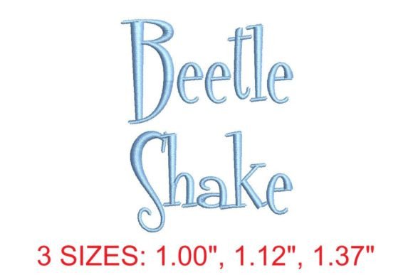 Beetle Shake Embroidery Font: A Stylish Script