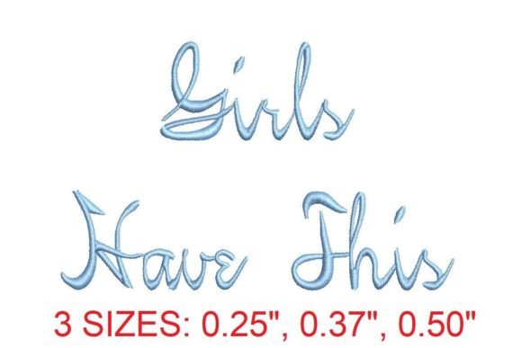 Charming Girls Have This Embroidery Font