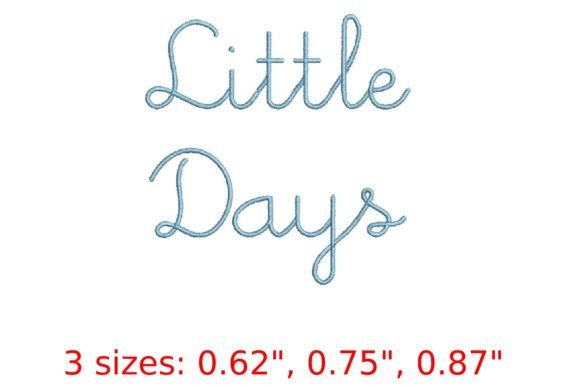 Charming Little Days Embroidery Font Review