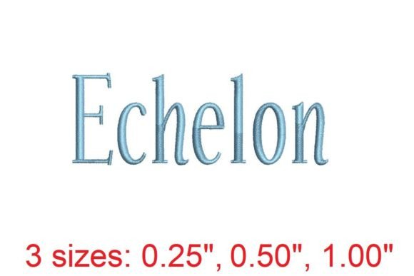 Echelon Embroidery Font: A Premium Design Choice