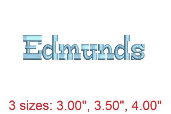 Edmunds Embroidery Font: A Versatile Design Choice