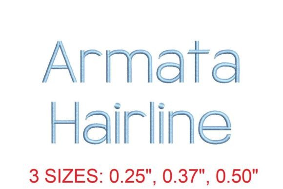 Elegance in Every Stitch: Armata Hairline Embroidery Font