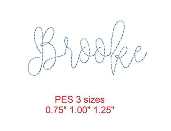 Elegant and Quick: Brooke Bean Stitch Font