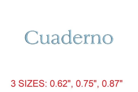 Elegant Cuaderno Embroidery Font for Handmade Creations