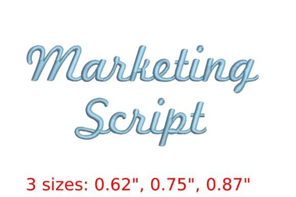 Elegant Marketing Script Embroidery Font