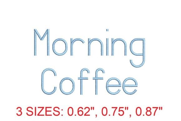 Elegant Morning Coffee Embroidery Font