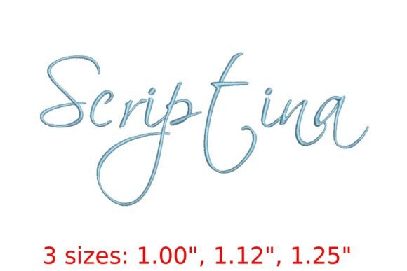 Elegant Scriptina Embroidery Font for Crafters