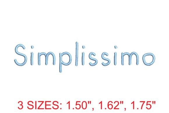 Elevate Your Brand with Simplissimo Medium Embroidery Font