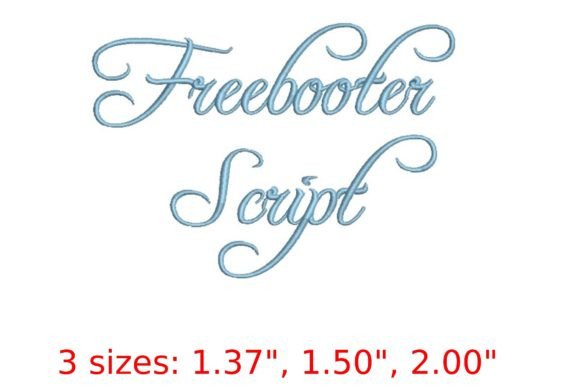 Explore Freebooter Script Embroidery Font