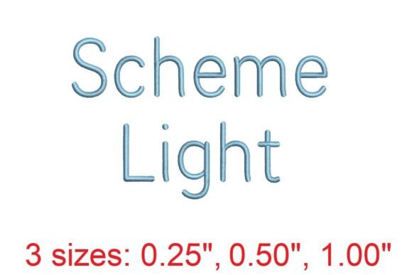Explore Scheme LT Embroidery Font for Apparel