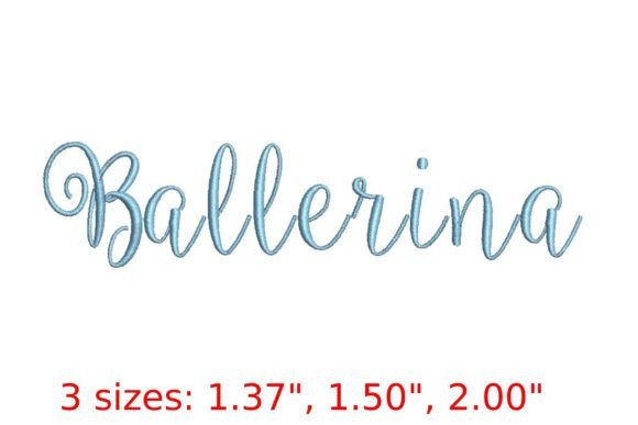 Explore the Elegance of Ballerina Embroidery Font