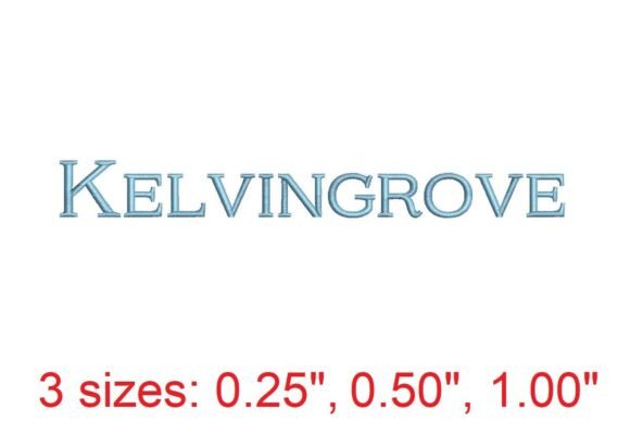 Kelvingrove Embroidery Font: A Versatile Holiday Choice