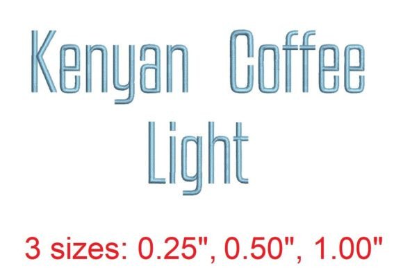 Kenyan Coffee LT Embroidery Font Review