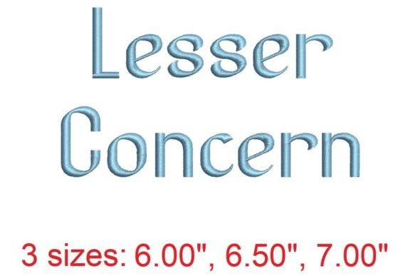 Lesser Concen Embroidery Font: A Versatile Choice