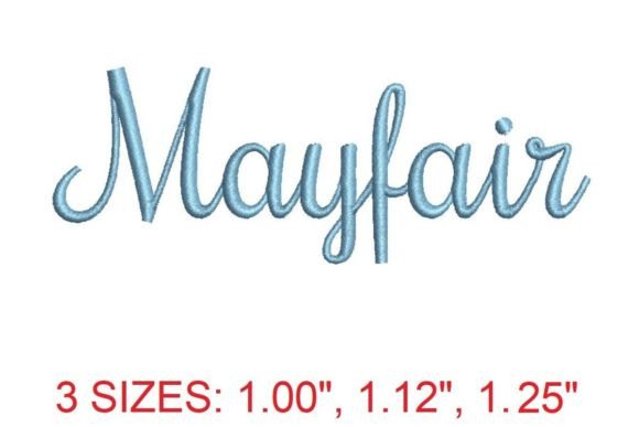 Mayfair Embroidery Font: A Designer's Review for Boutique Apparel