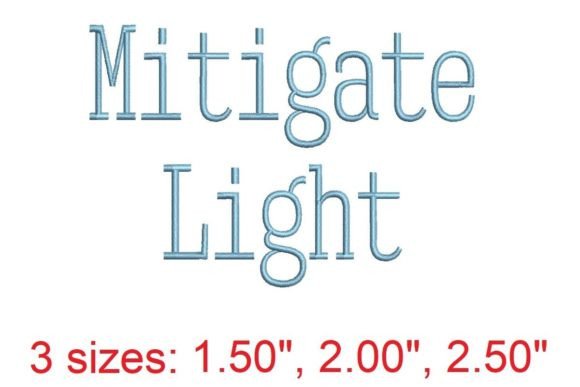 Mitigate LT Embroidery Font: A Versatile Choice