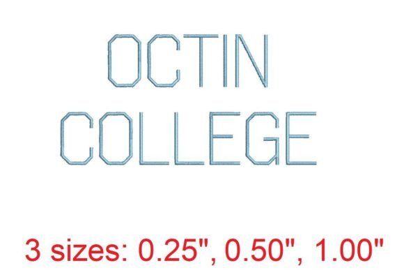 Octin College Light: A Versatile Embroidery Font