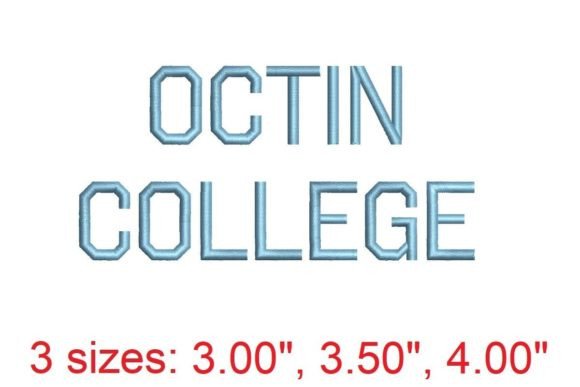 Octin College Regular: A Versatile Embroidery Font