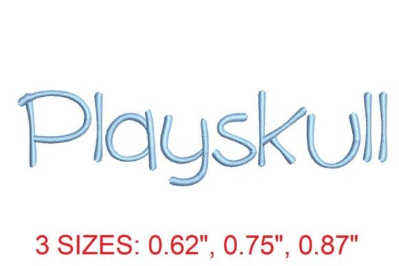 Playskull Embroidery Font: A Creative Twist
