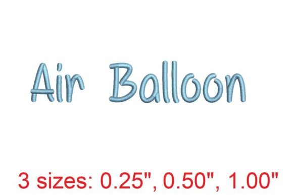 Review: Air Balloon Embroidery Font for Business