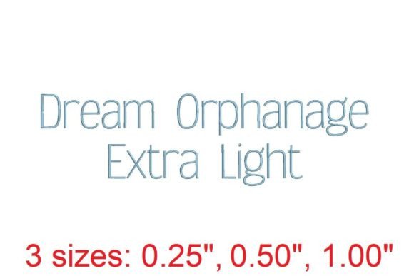 Review: Dream Orphanage EL Embroidery Font