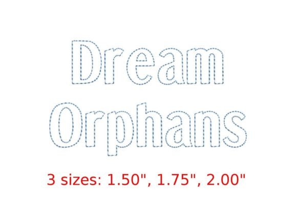 Review: Dream Orphans Bean Stitch Outline Font