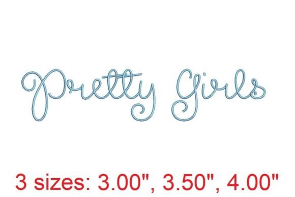 Review: Pretty Girls Embroidery Font
