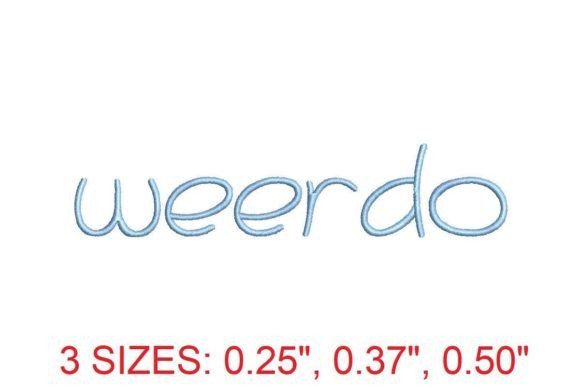Review: Weerdo Embroidery Font for Seasonal Creations
