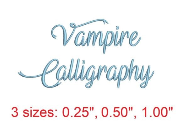 Vampire Calligraphy Embroidery Font Review